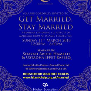 Get Married, Stay Married