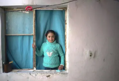 Girl in window